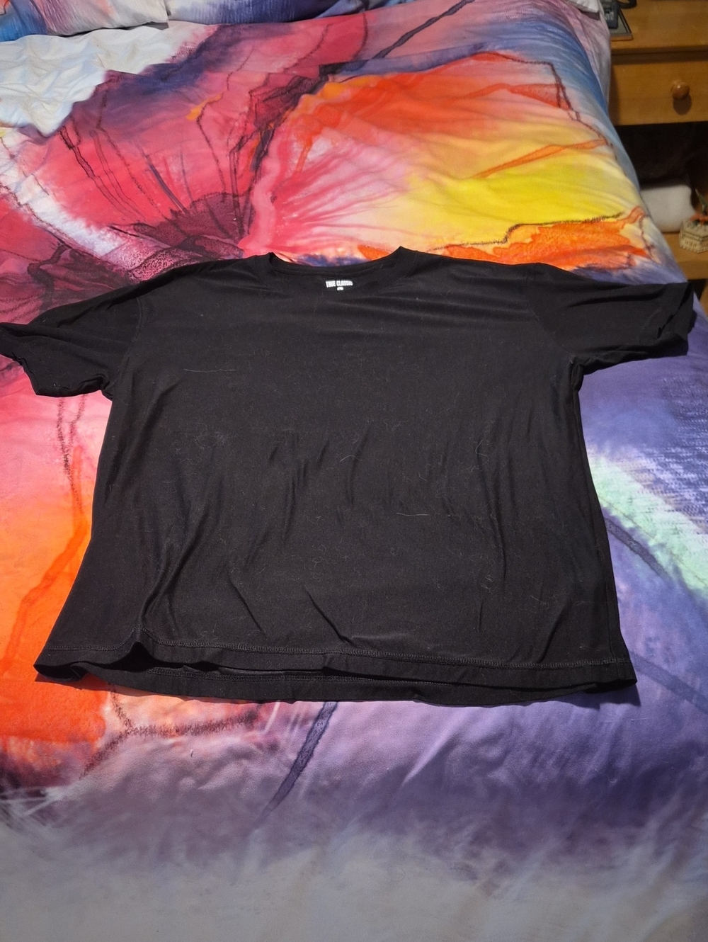 Short Sleeve Tee in Black Large